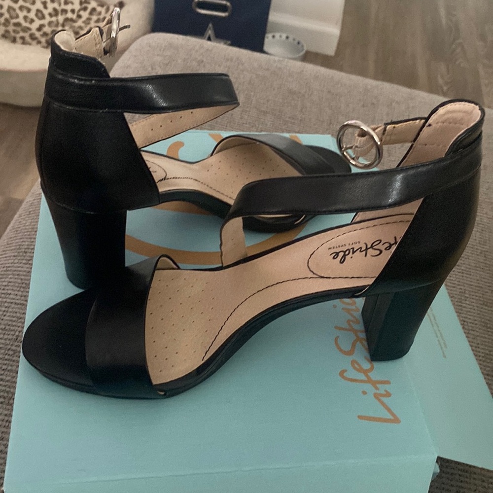 Brand new open toe heel shoes.